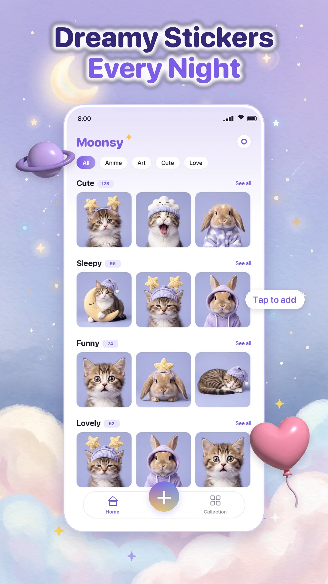 Moonsy screen